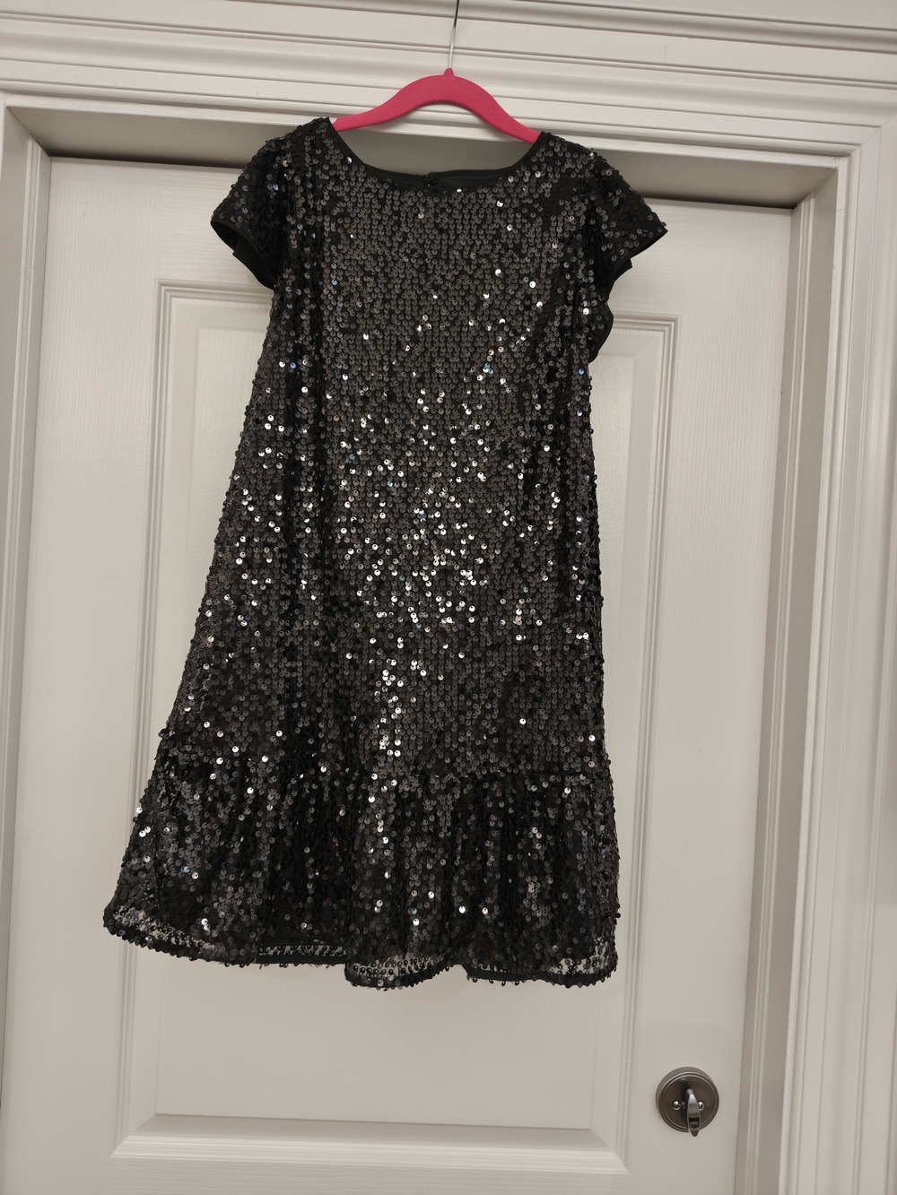 F&F Black Sequined Girls' Party Dress